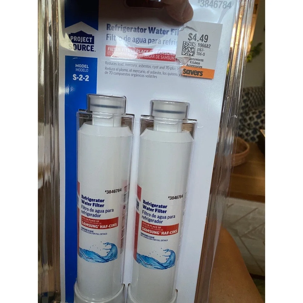 Project Source S-2-2 Refrigerator Water Filter 2-Pack Samsung HAF-CINS 3846784